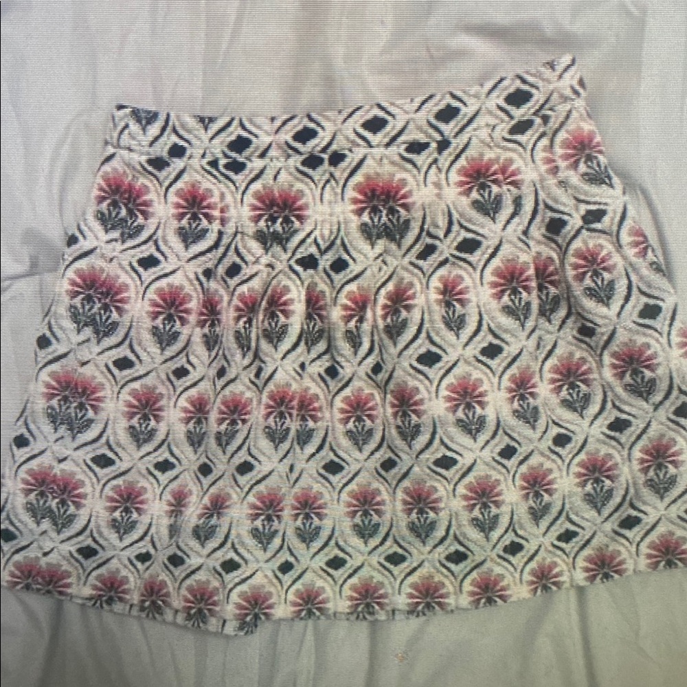 Floral Patterned Kids Skirt